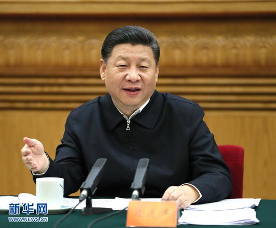 圖為：2017年2月17日，中共中央總書記、國家主席、中央軍委主席、中央國家安全委員會主席習近平在北京主持召開國家安全工作座談會并發表重要講話。
