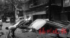 臺江區拆除丹桂小區100平方米違建