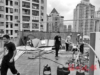 臺江瀛洲拆除新增違建
