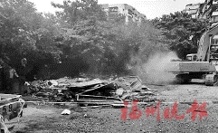 臺江拆除800平方米違建