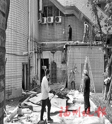 臺江城管拆除70平方米違建
