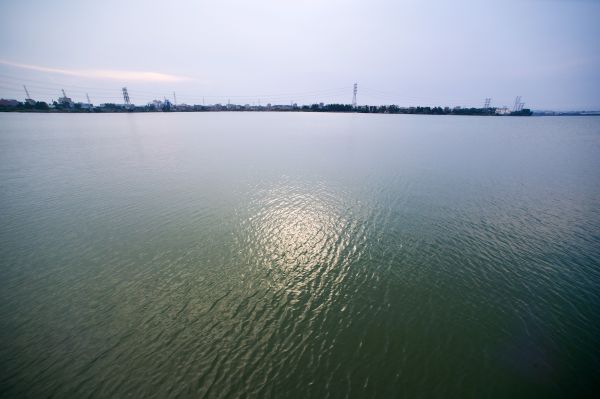 這是8月4日拍攝的福建向金門供水工程取水地——福建晉江龍湖。 新華社記者姜克紅攝